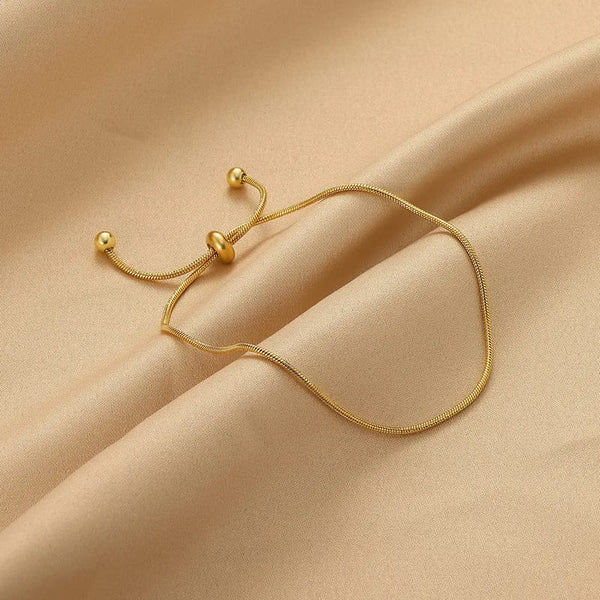 Golden Flow Bolo Bracelet