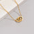 Double Heart Pendant Necklace